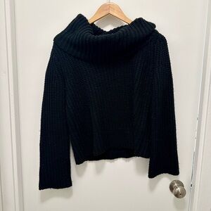 BB Dakota cowl neck knit black sweater